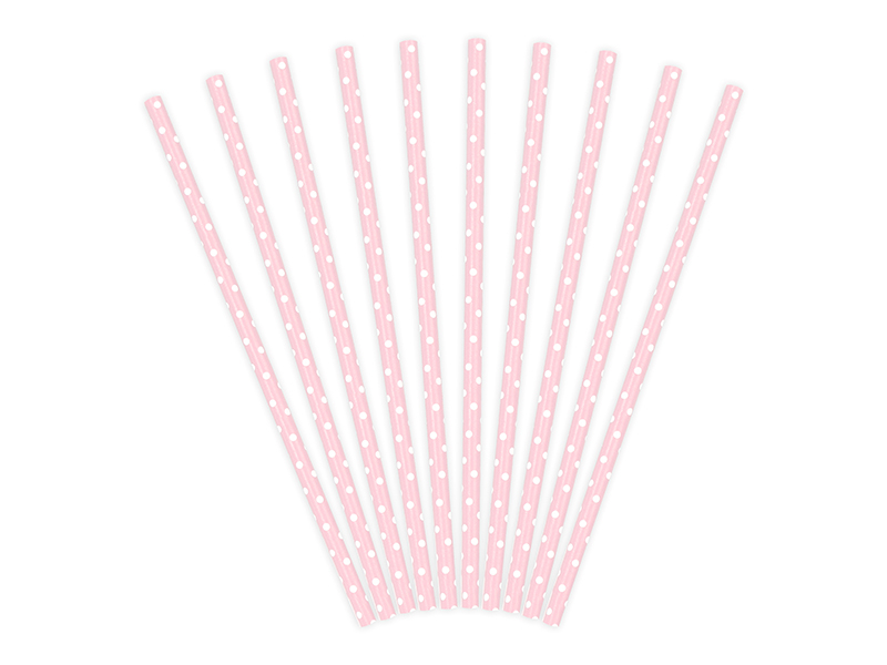 Cake Pop Stäbchen rosa gepunktet | 10 Stk.