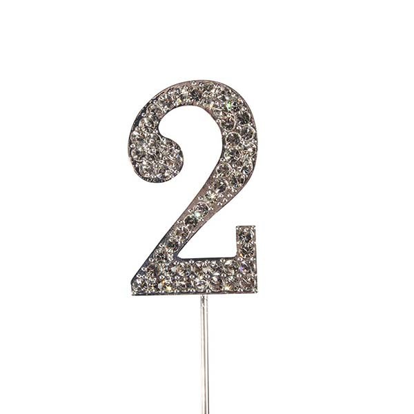 Cake Topper Zahl 2