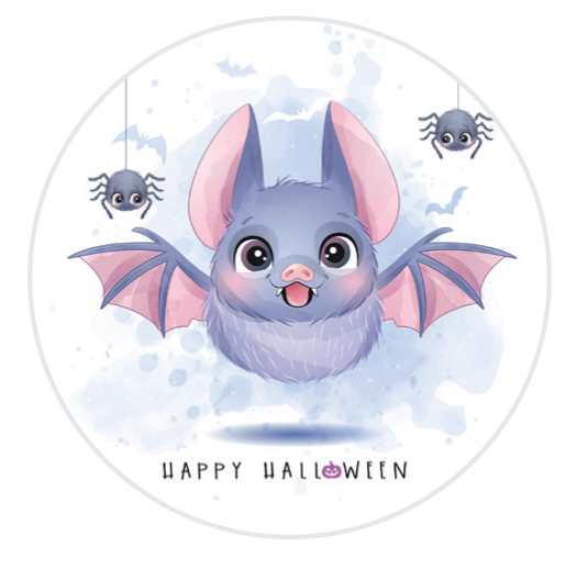 Muffinaufleger Halloween Fledermaus
