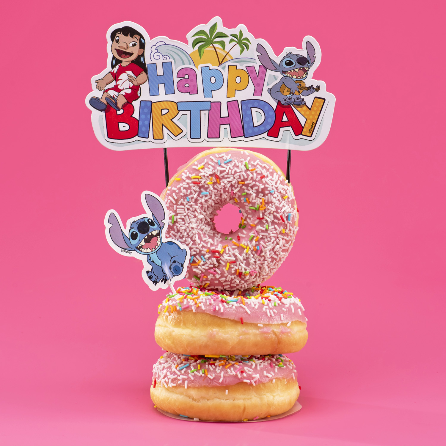 Cake Topper „Stitch“ – 17,5 cm Papier-Tortenstecker