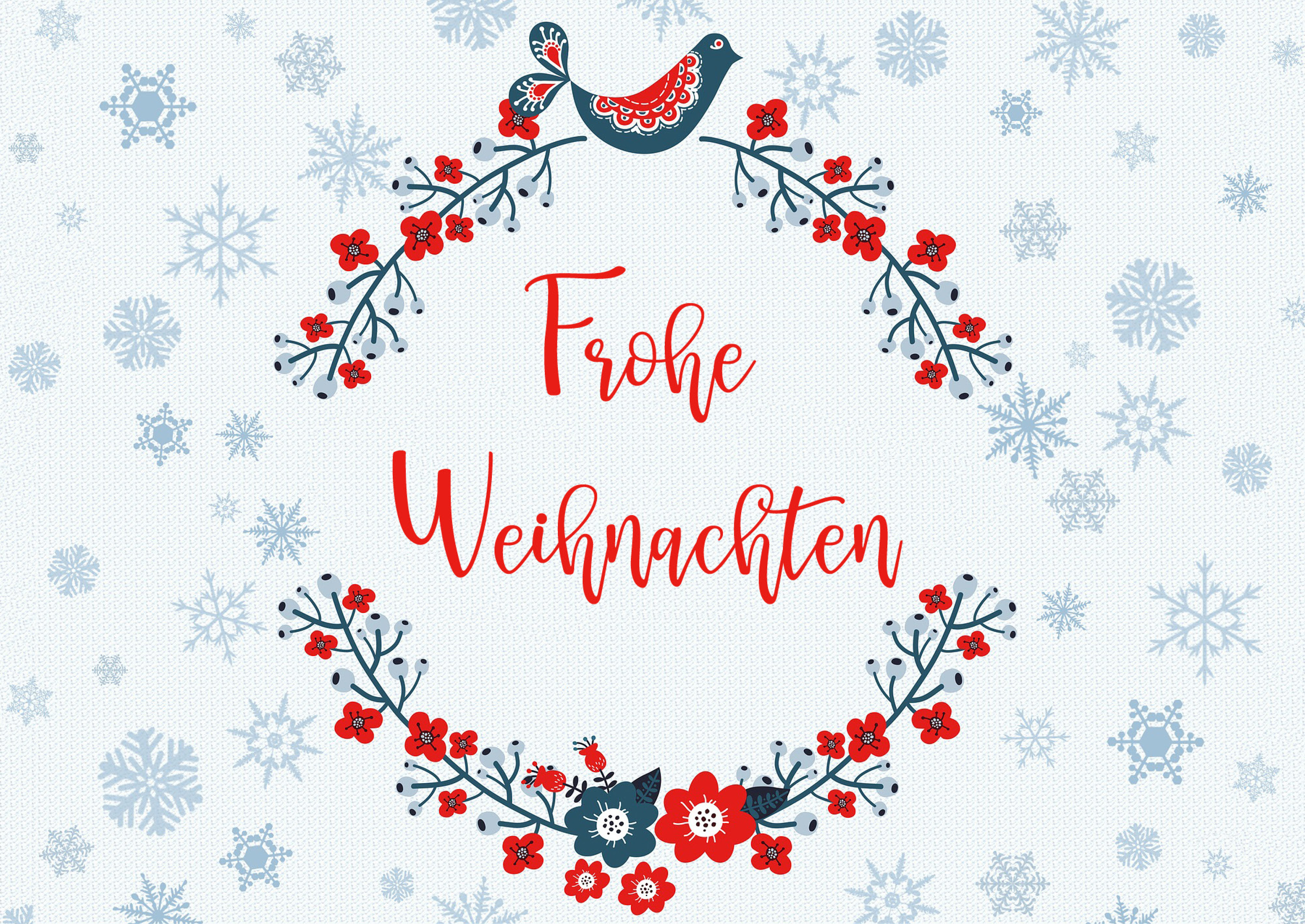 Rouladendekor "Frohe Weihnachten"