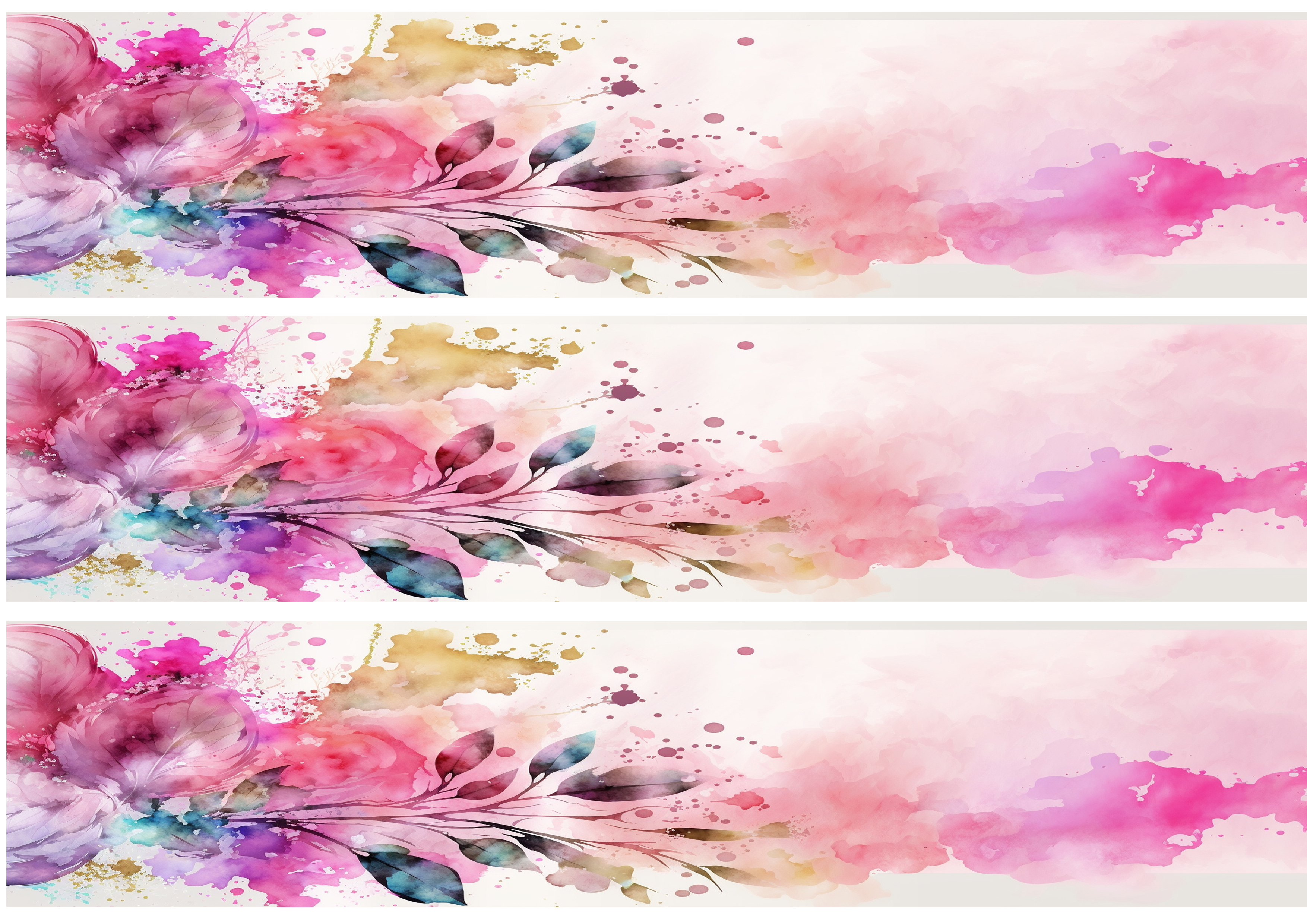 Tortenband Blumen