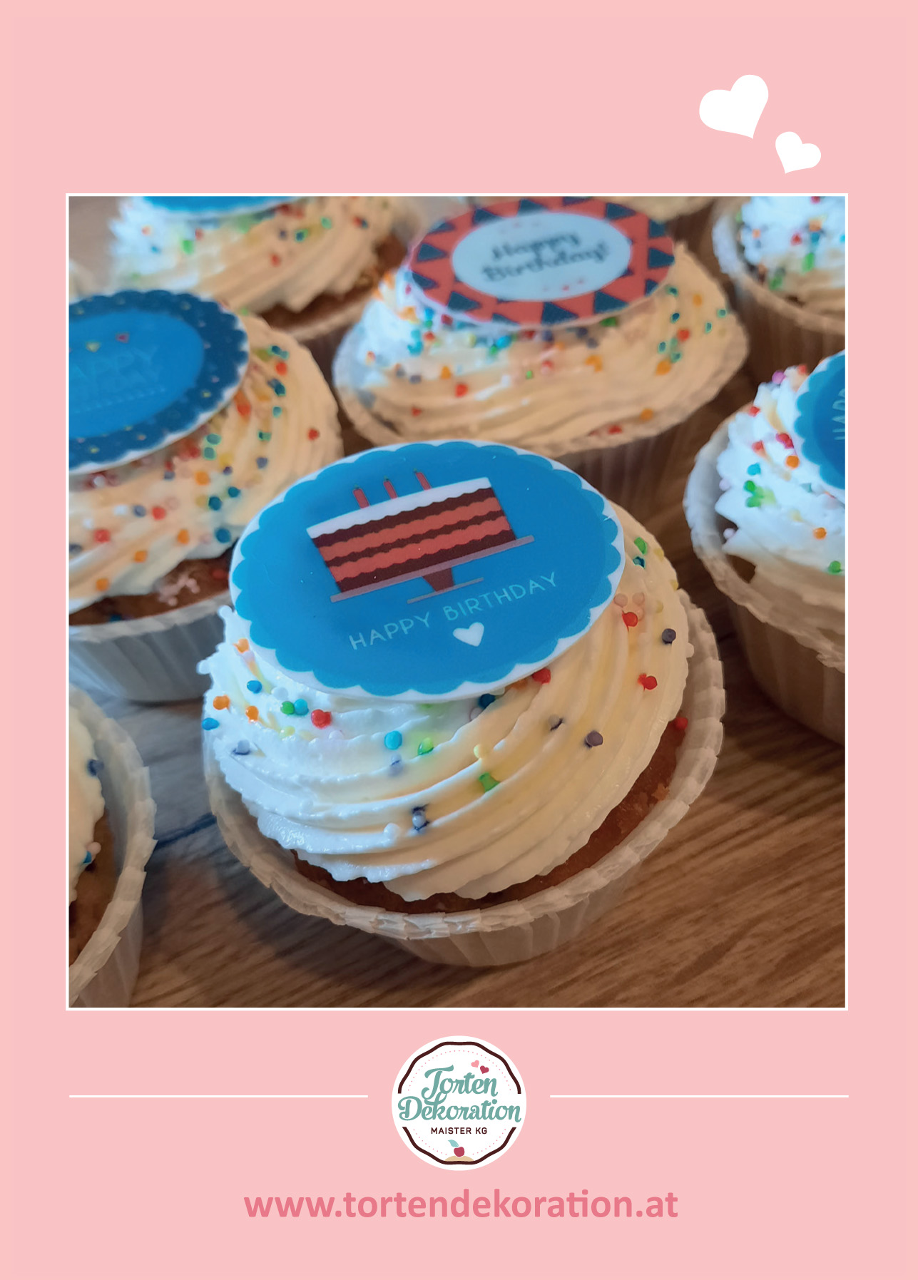 Rezeptkarte Himbeer Cupcakes