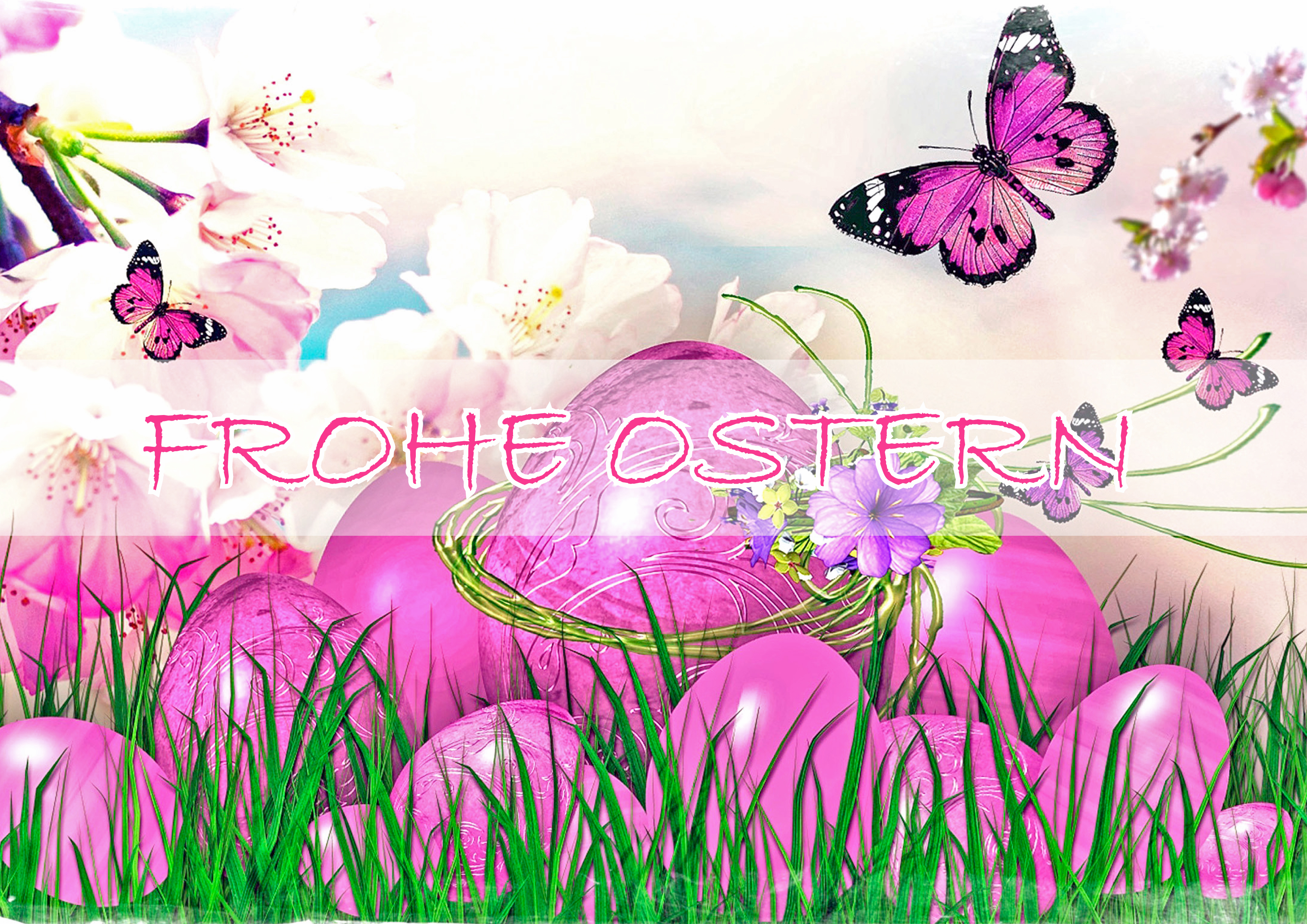 Rouladendekor Frohe Ostern