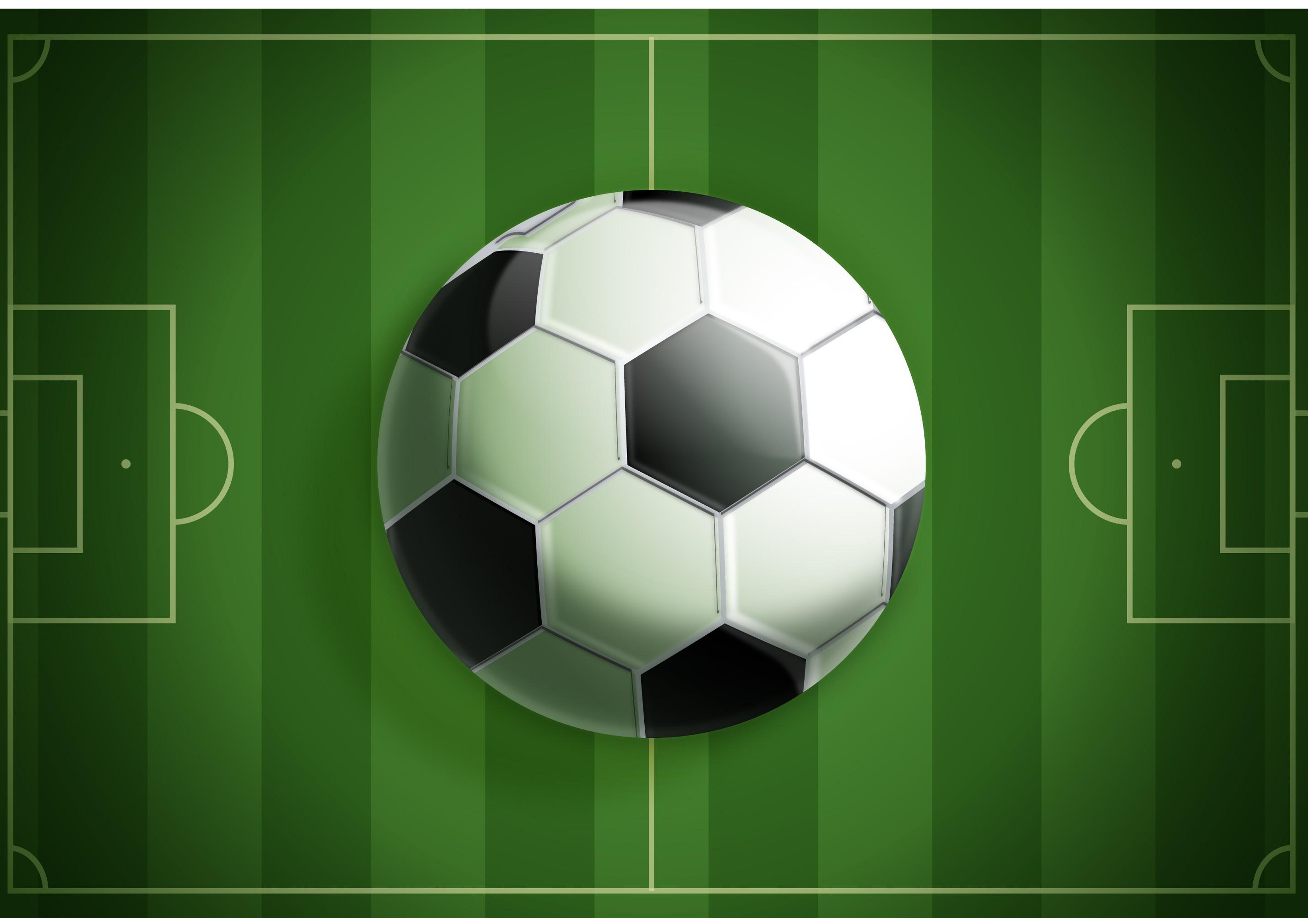 Fußballfeld eckig