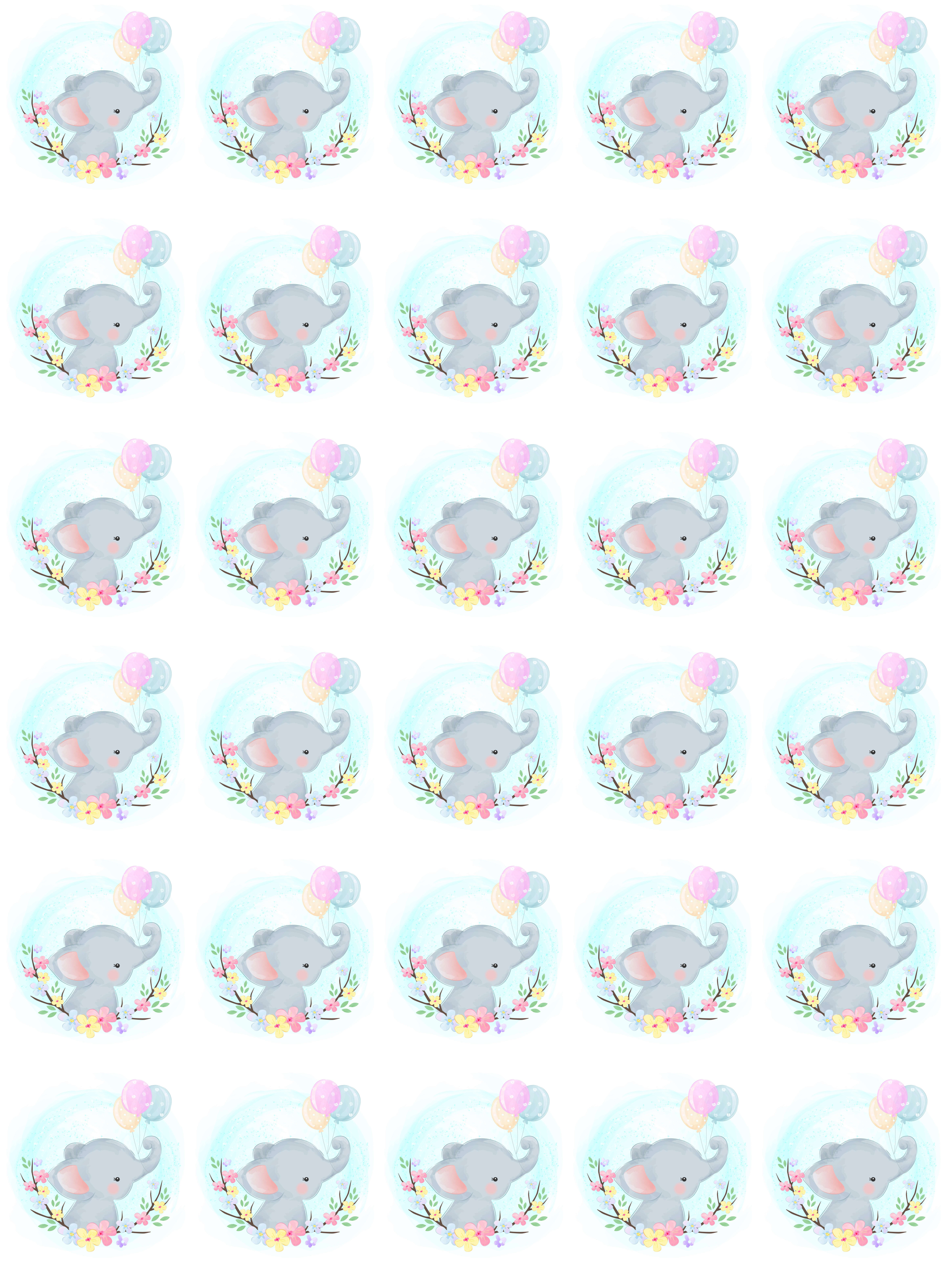 Muffinaufleger Elefant