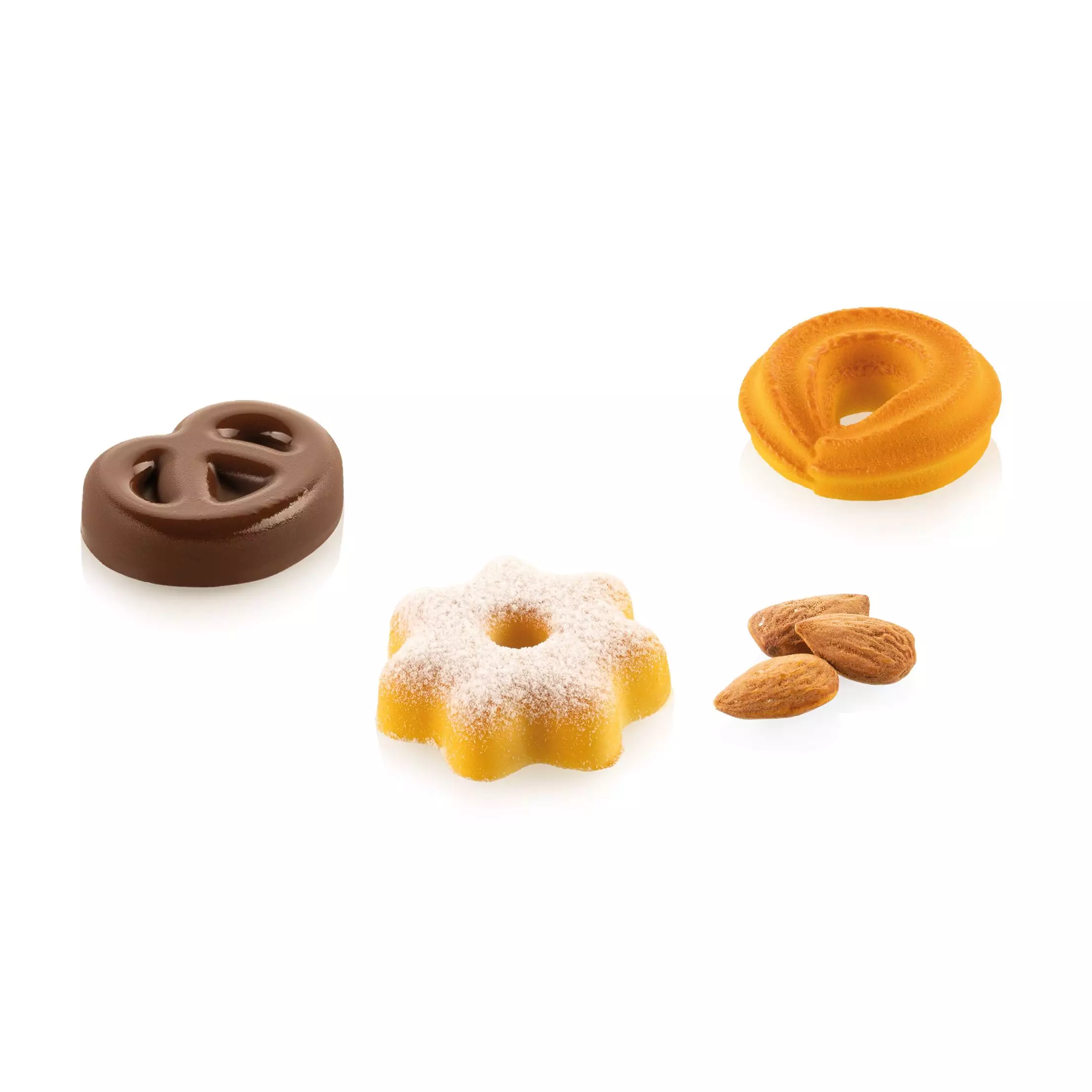 Silikomart Danish Cookies XS 15 – Silikonform für Mini-Kekse, Desserts & Schokoladenkreationen