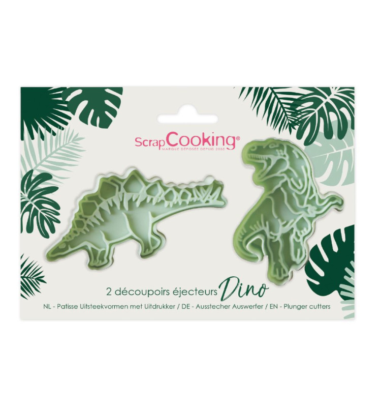 Ausstechformen mit Auswerfer – Dinosaurier-Set