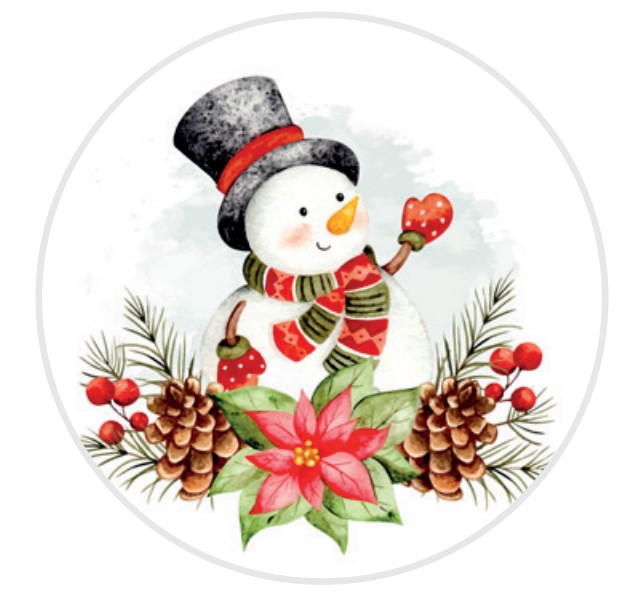 Keksaufleger Schneemann
