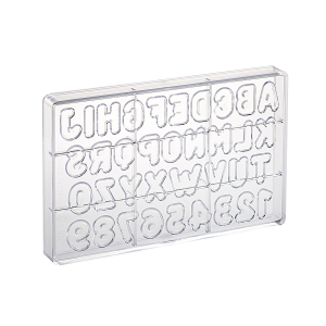 Polykarbonatform Buchstaben und Zahlen