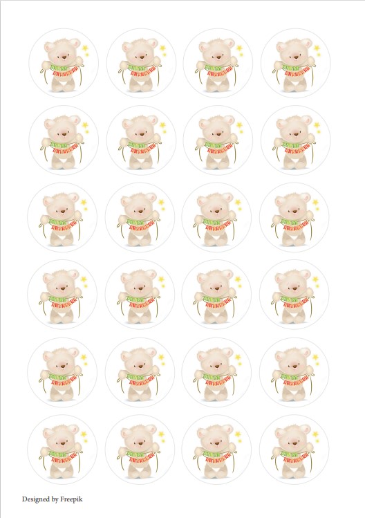 Muffinaufleger Bär