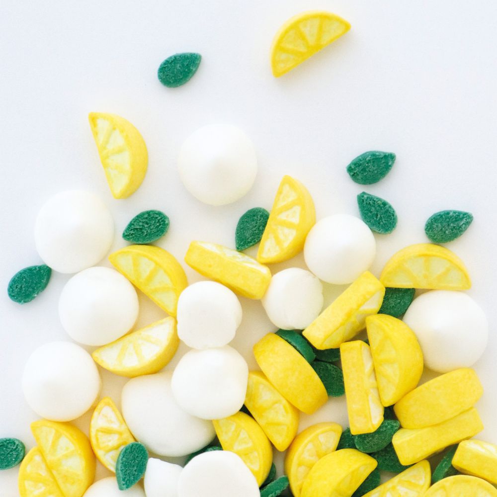 Zucker Deko-Mix Zitrone & Meringue 30 g – essbare Tortendeko