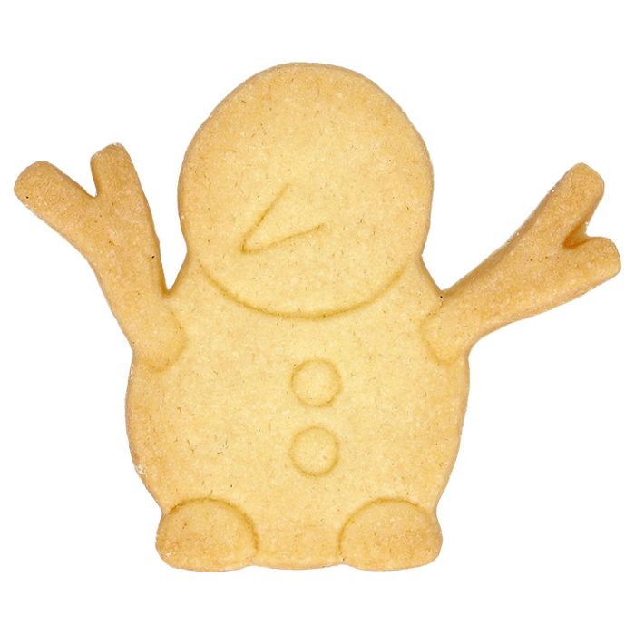 Ausstecher Schneemann mit Stockarme A1