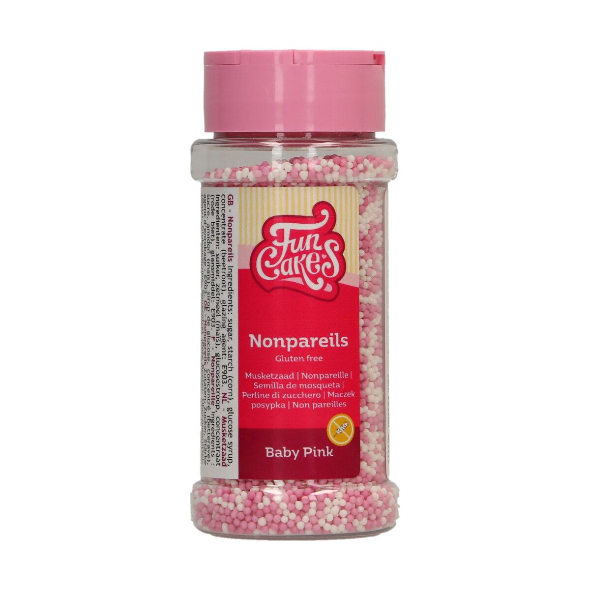 FunCakes Nonpareils weiss/rosa