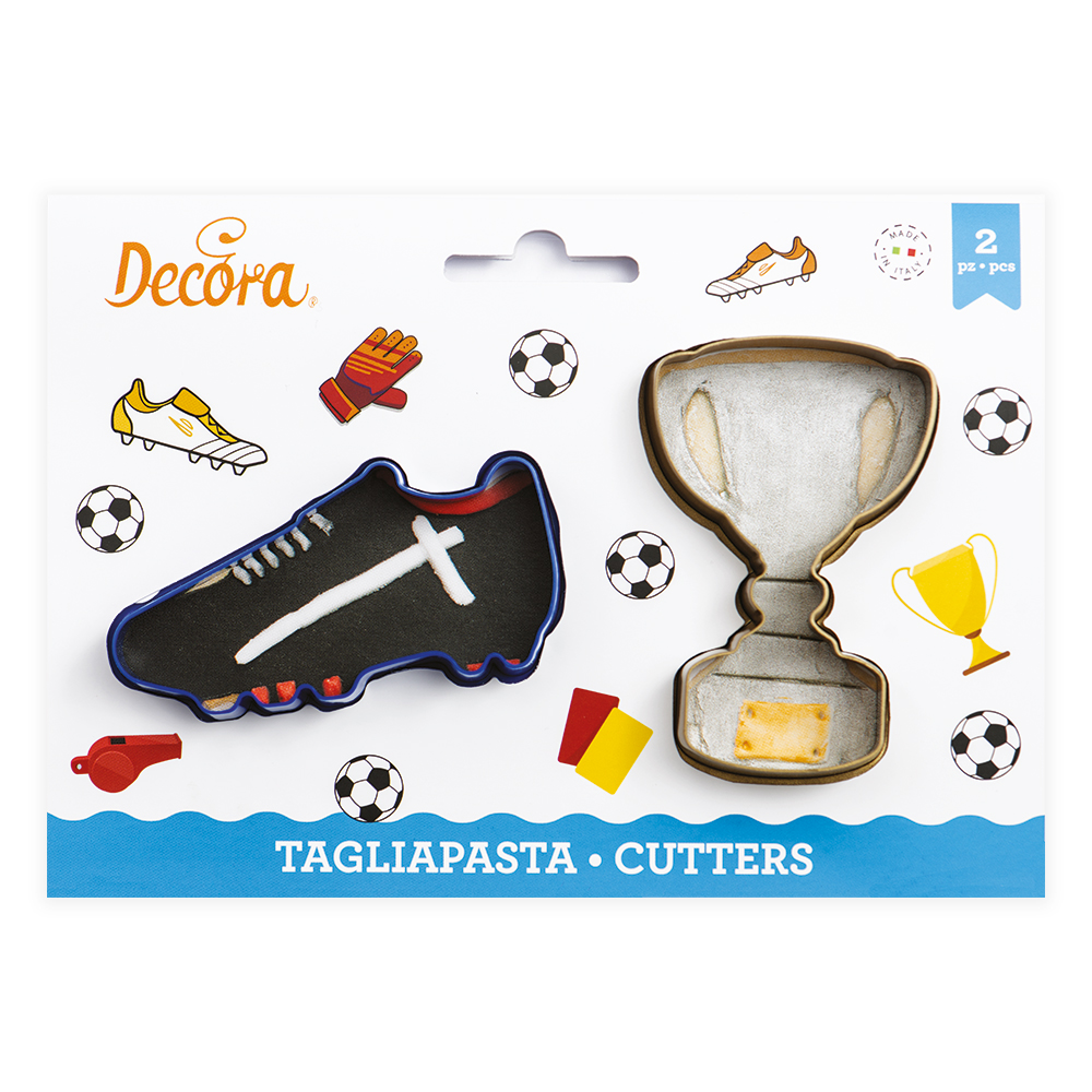 Ausstecher Fußballschuh und Trophäe
