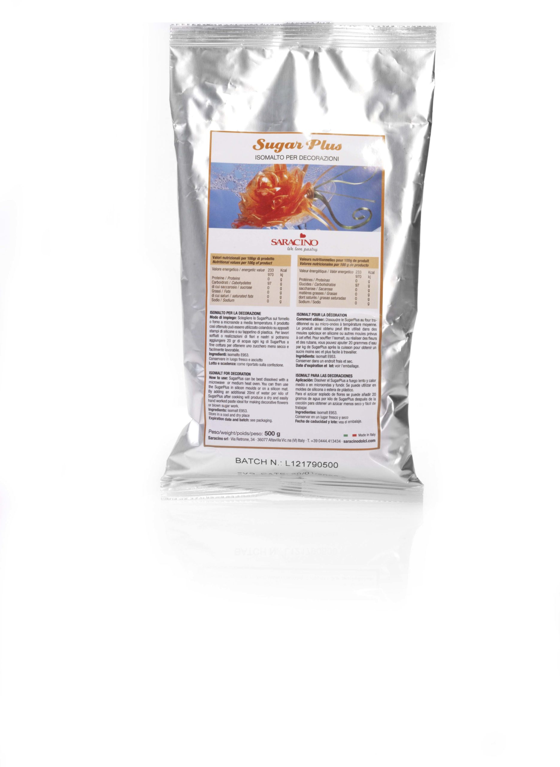 Saracino Sugarplus Isomalt farblos 500g
