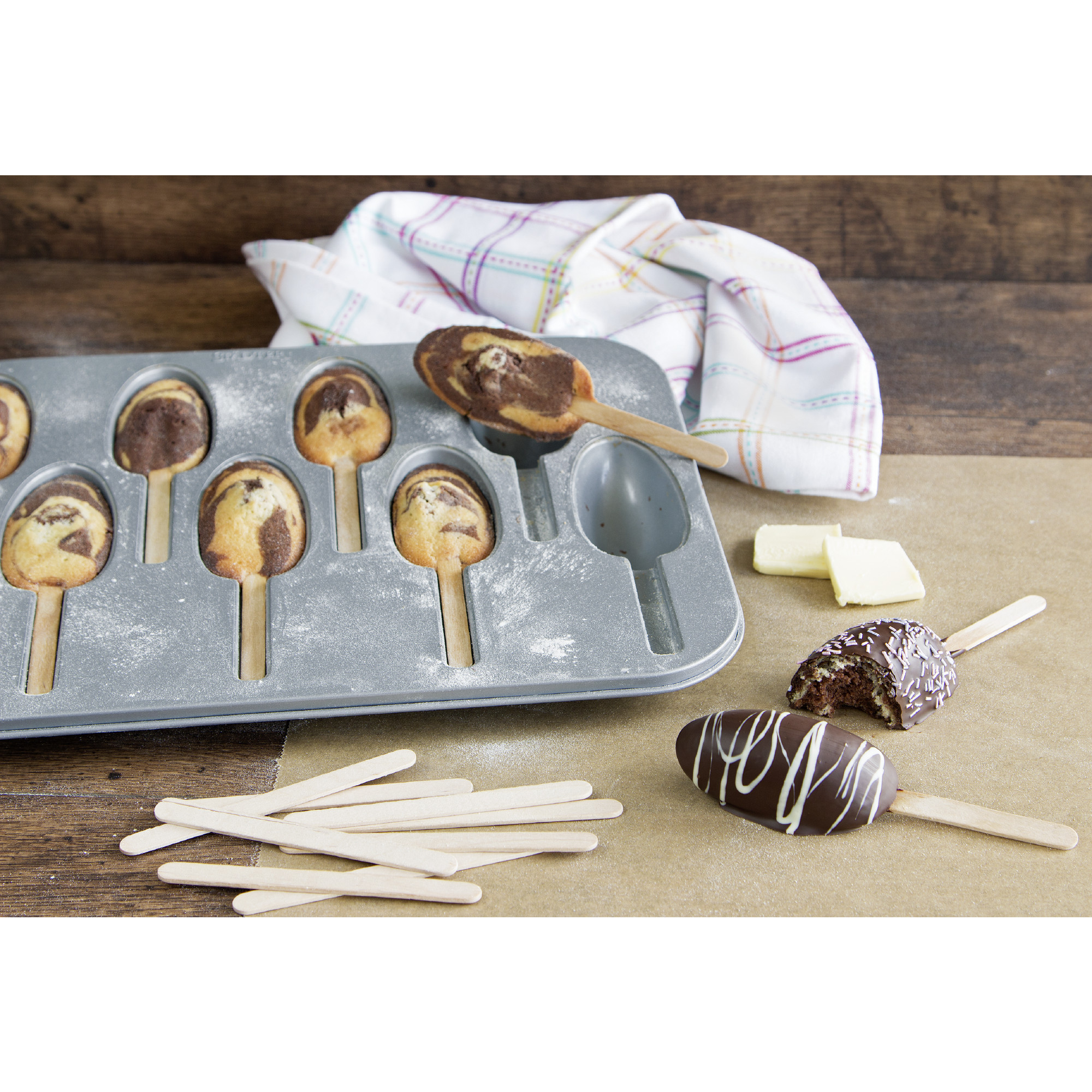 Kuchen am Stiel - Lolli Backblech