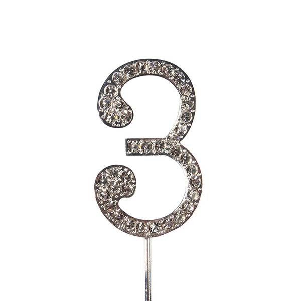 Cake Topper Zahl 3
