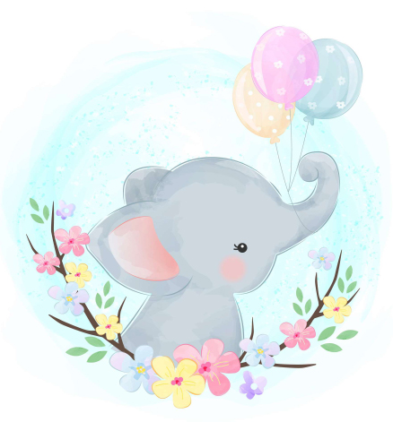 Muffinaufleger Elefant