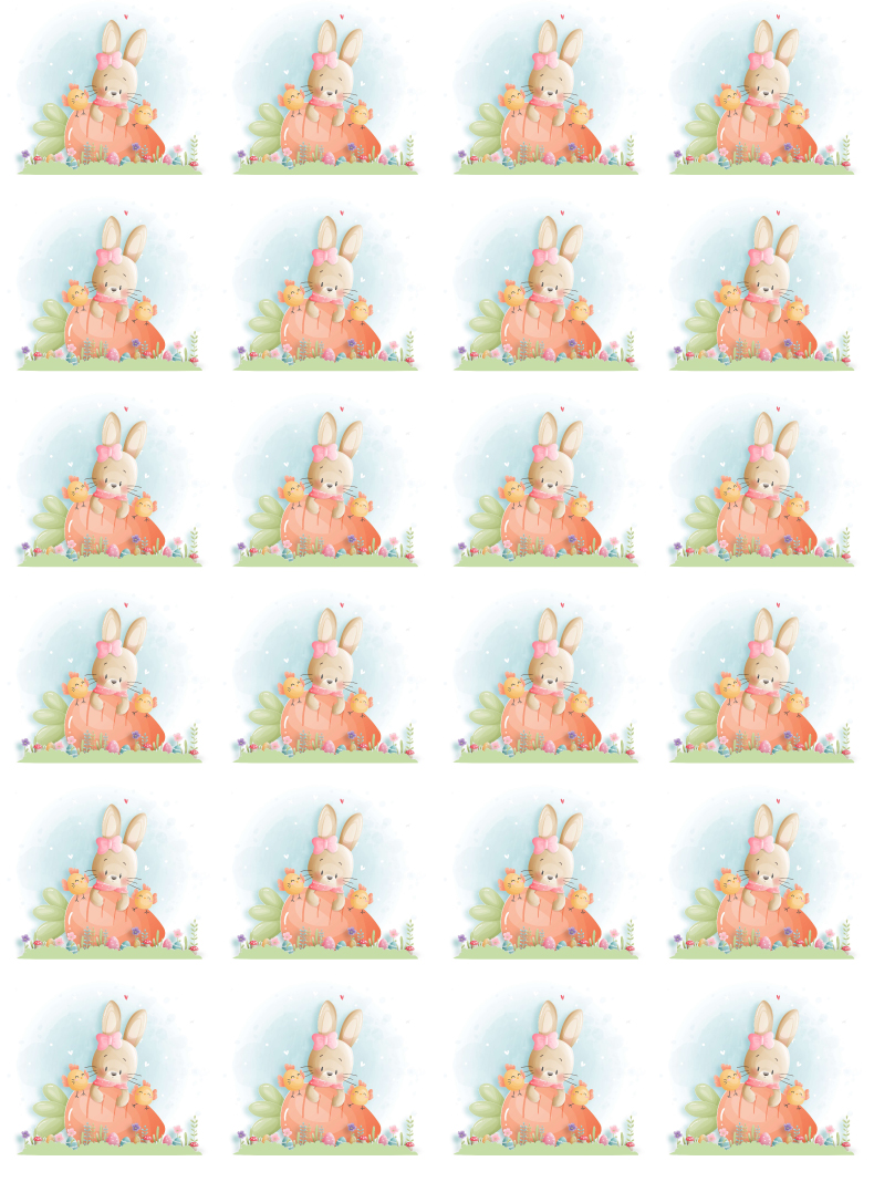 Keksaufleger Ostern Hase mit Karotte