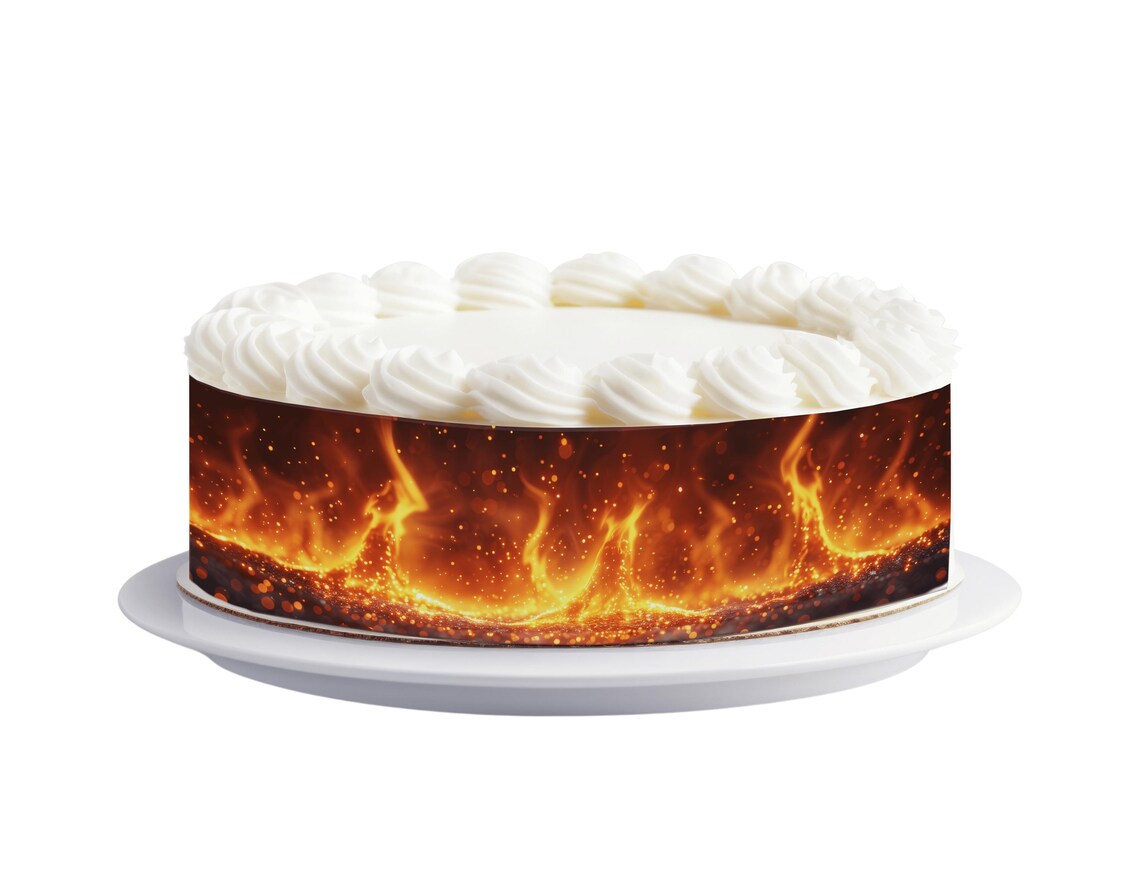 Tortenband Feuer Flammen