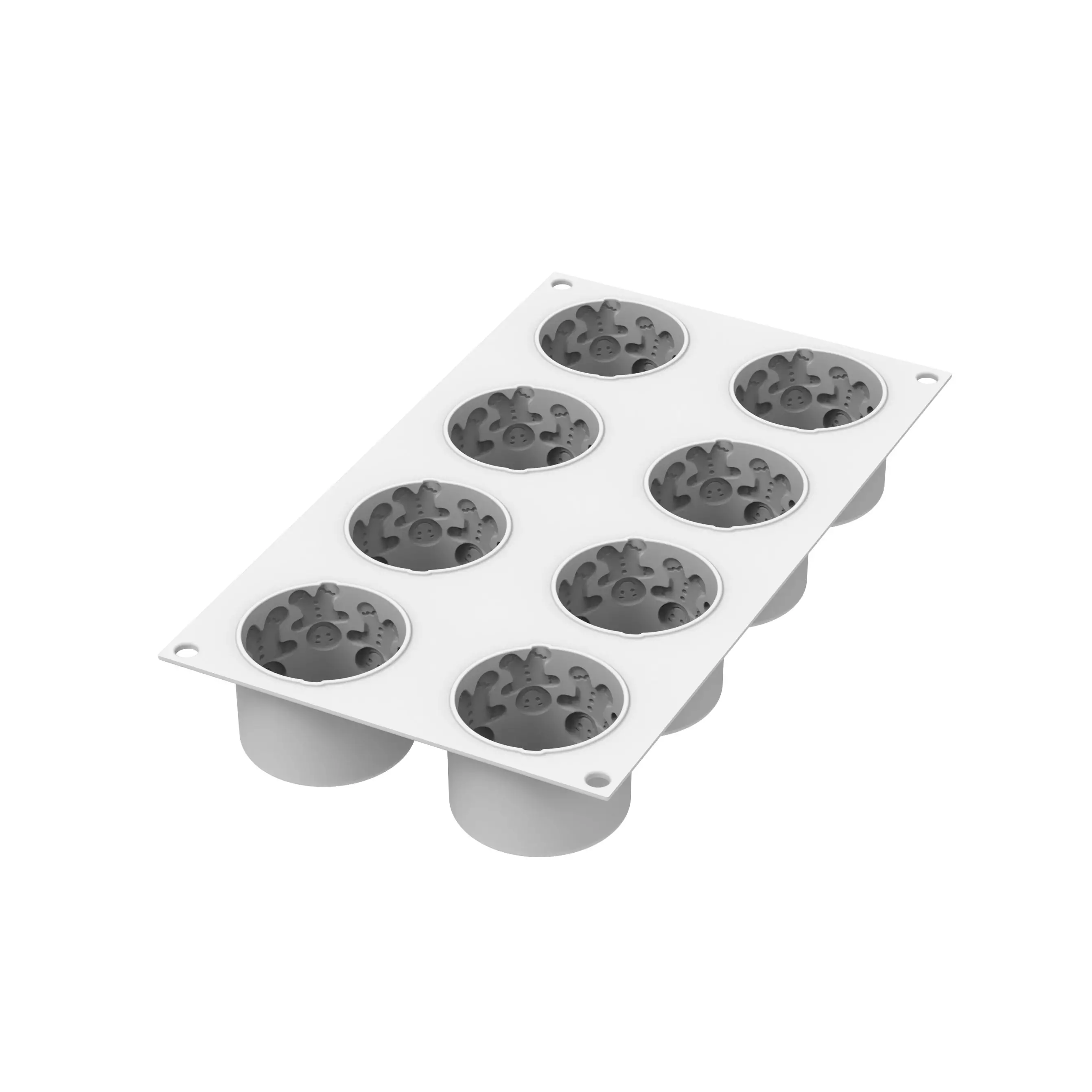 Silikomart Gingermen 115 – Silikonform für weihnachtliche Dessert-Monoporationen