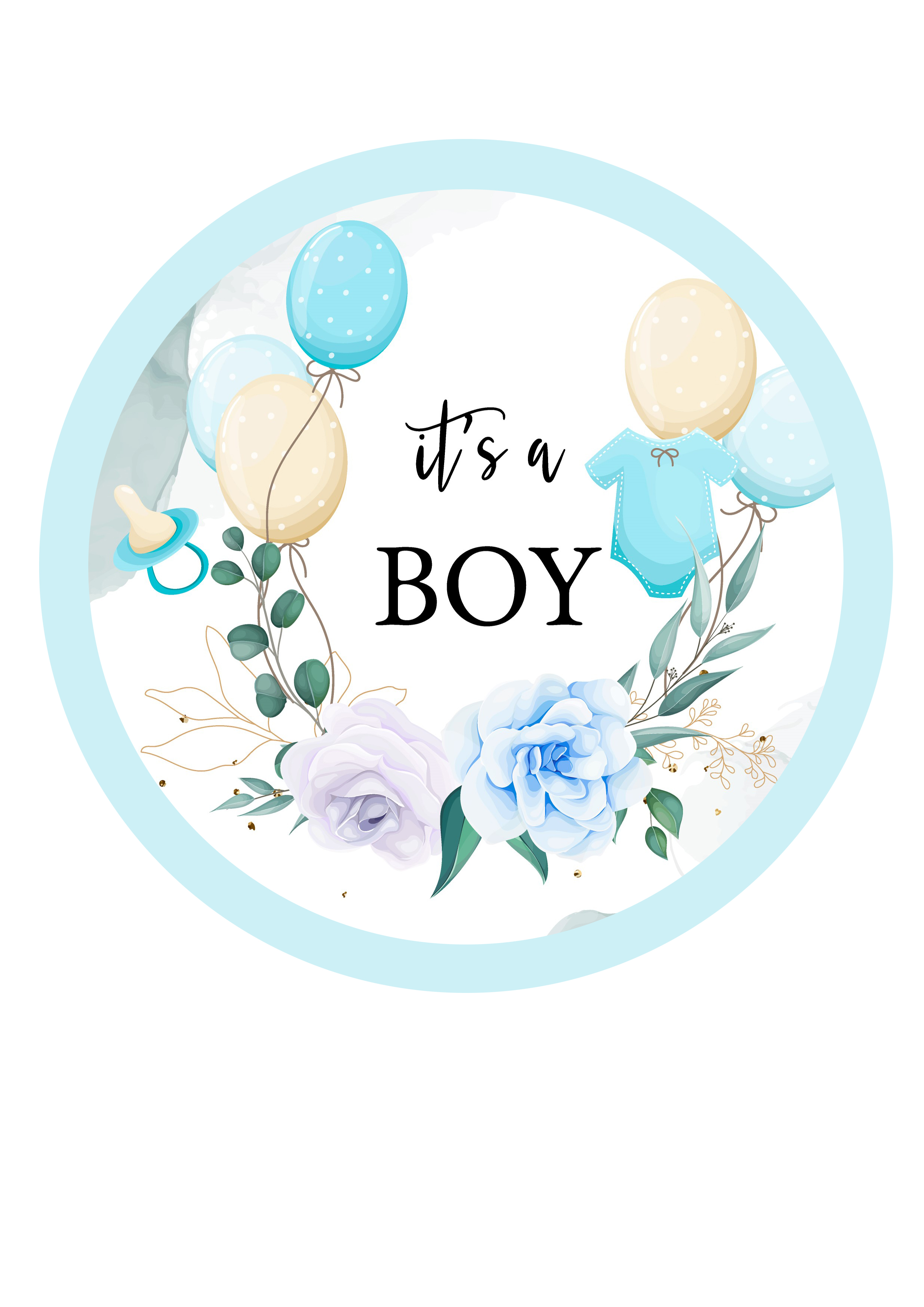 Tortenaufleger It's a Boy