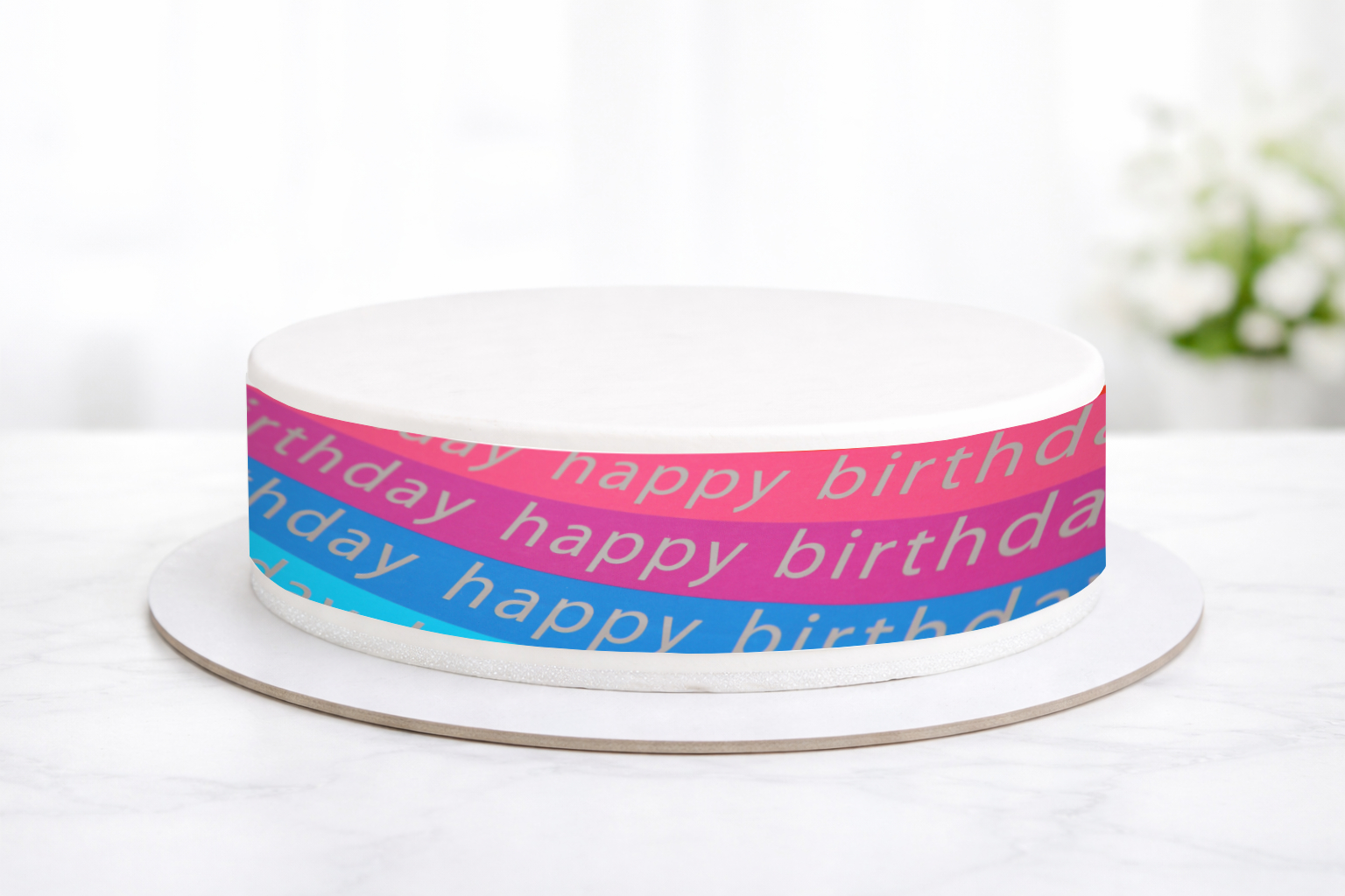 Tortenband Happy Birthday