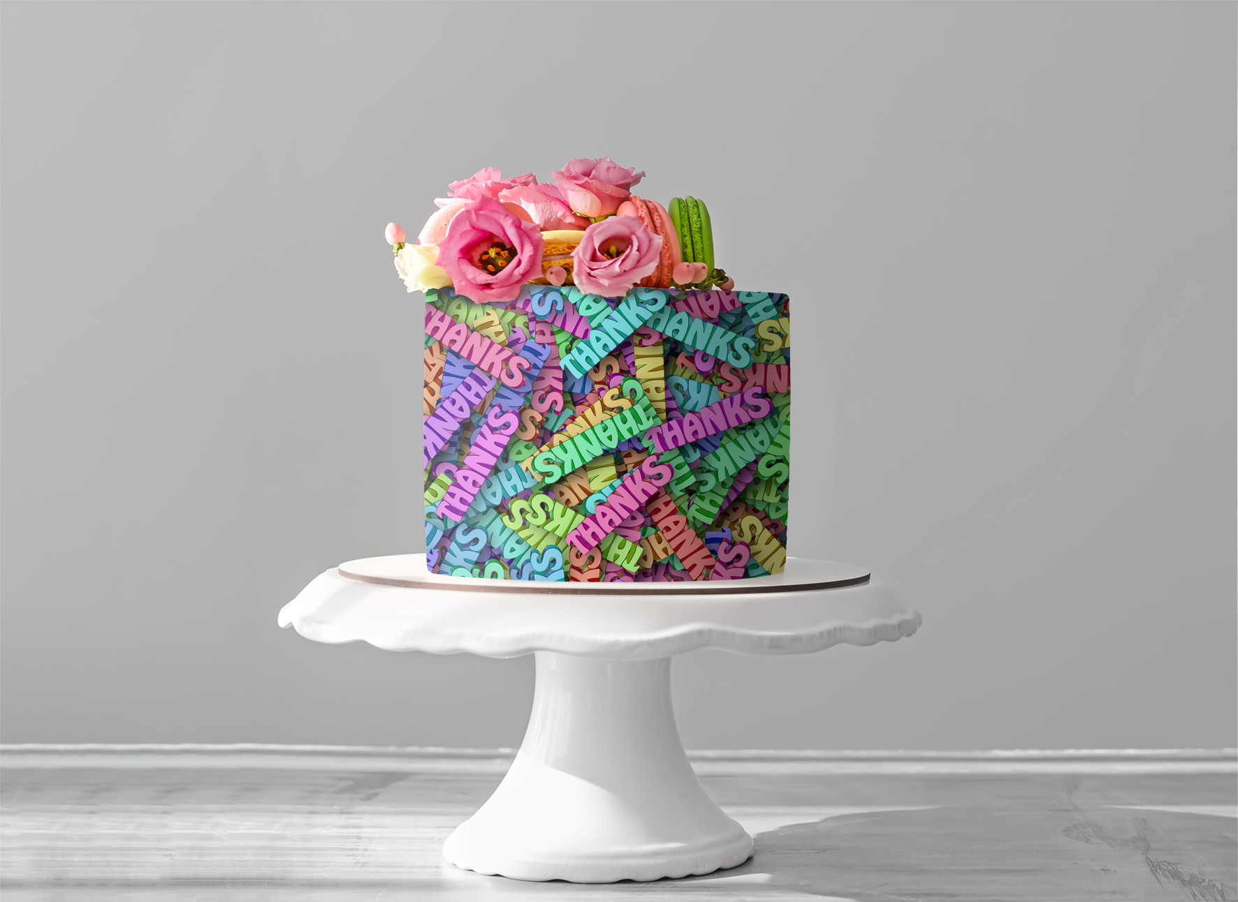 Deko Fondant Danke