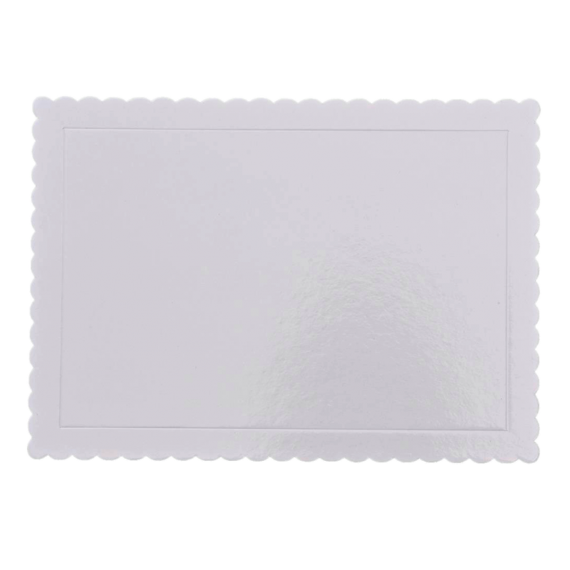 Tortenplatte weiss 25 x 35 mm, 3 mm stark