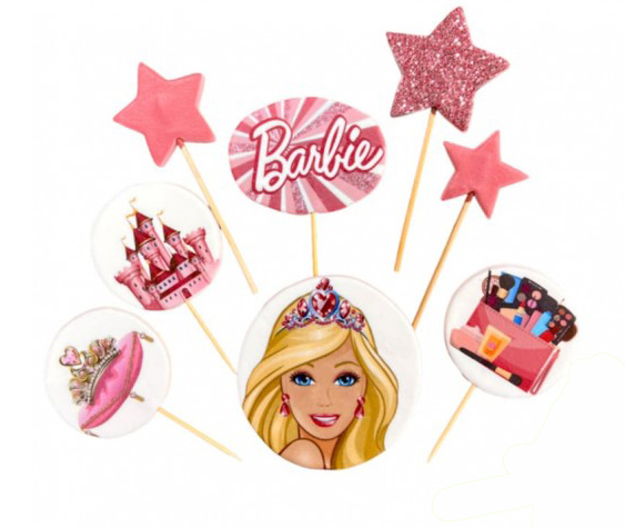Essbares Barbie Torten Topper