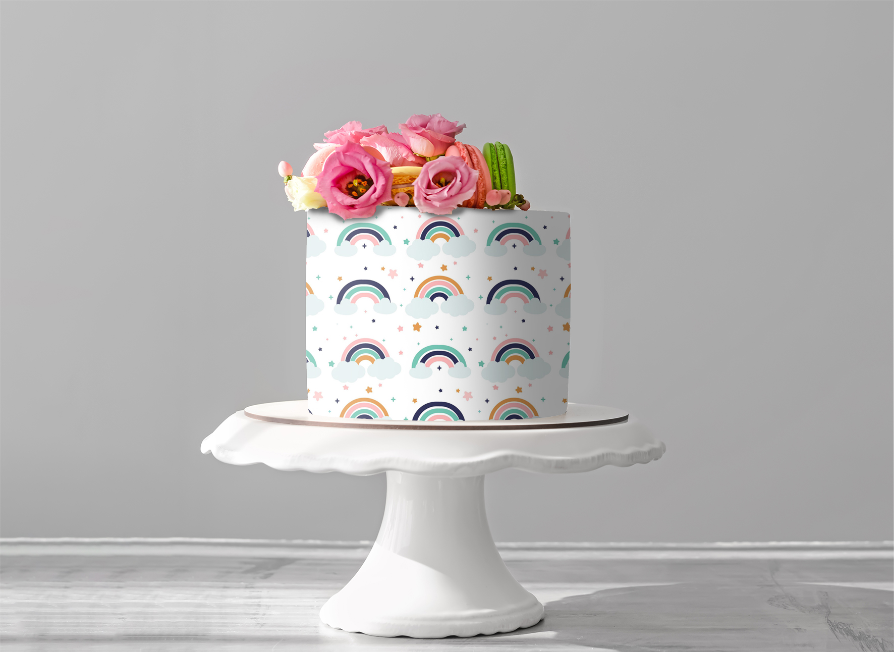 Deko Fondant Regenbogen