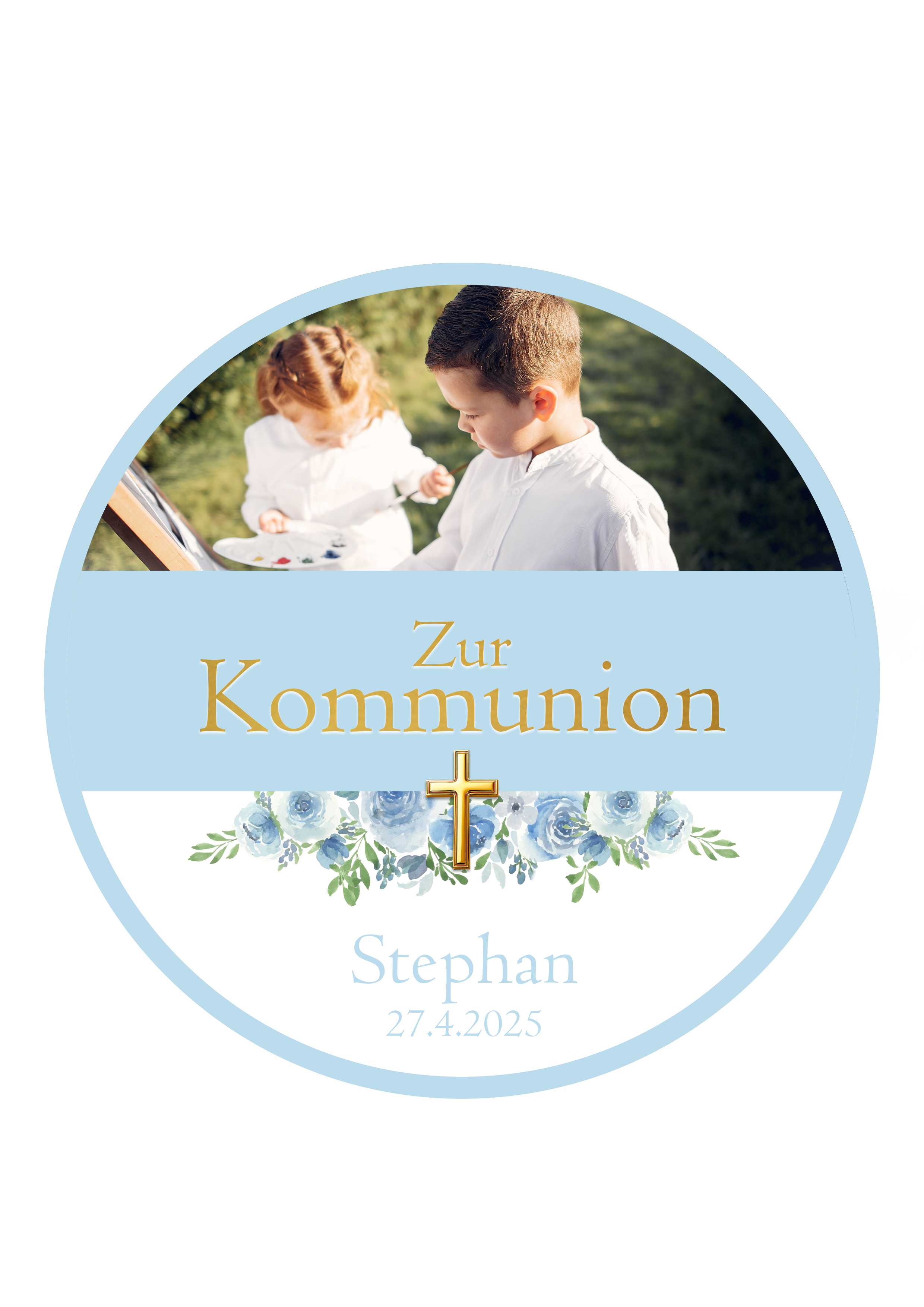 Fotoaufleger Kommunion