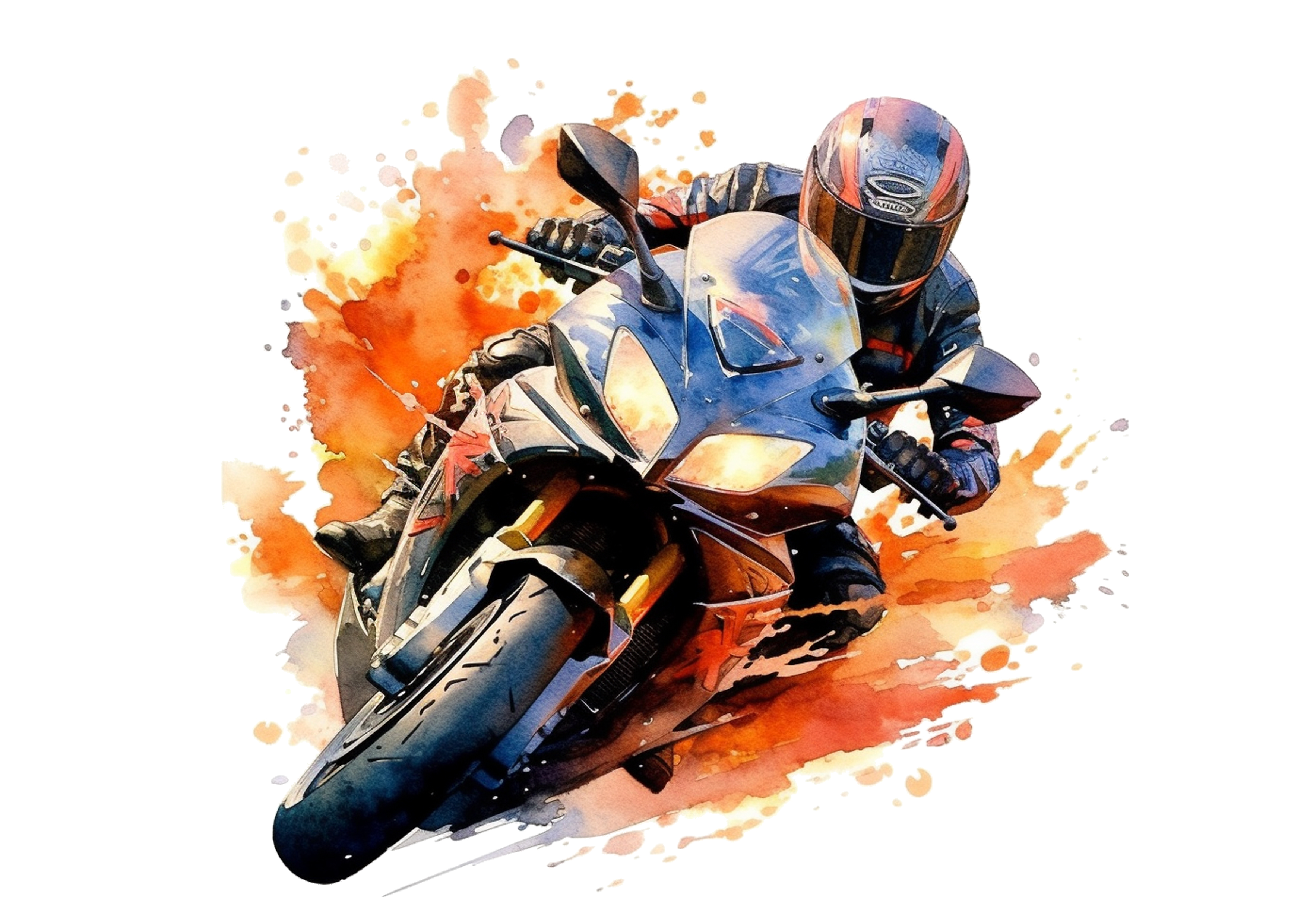 Deko Fondant Motorradfahrer