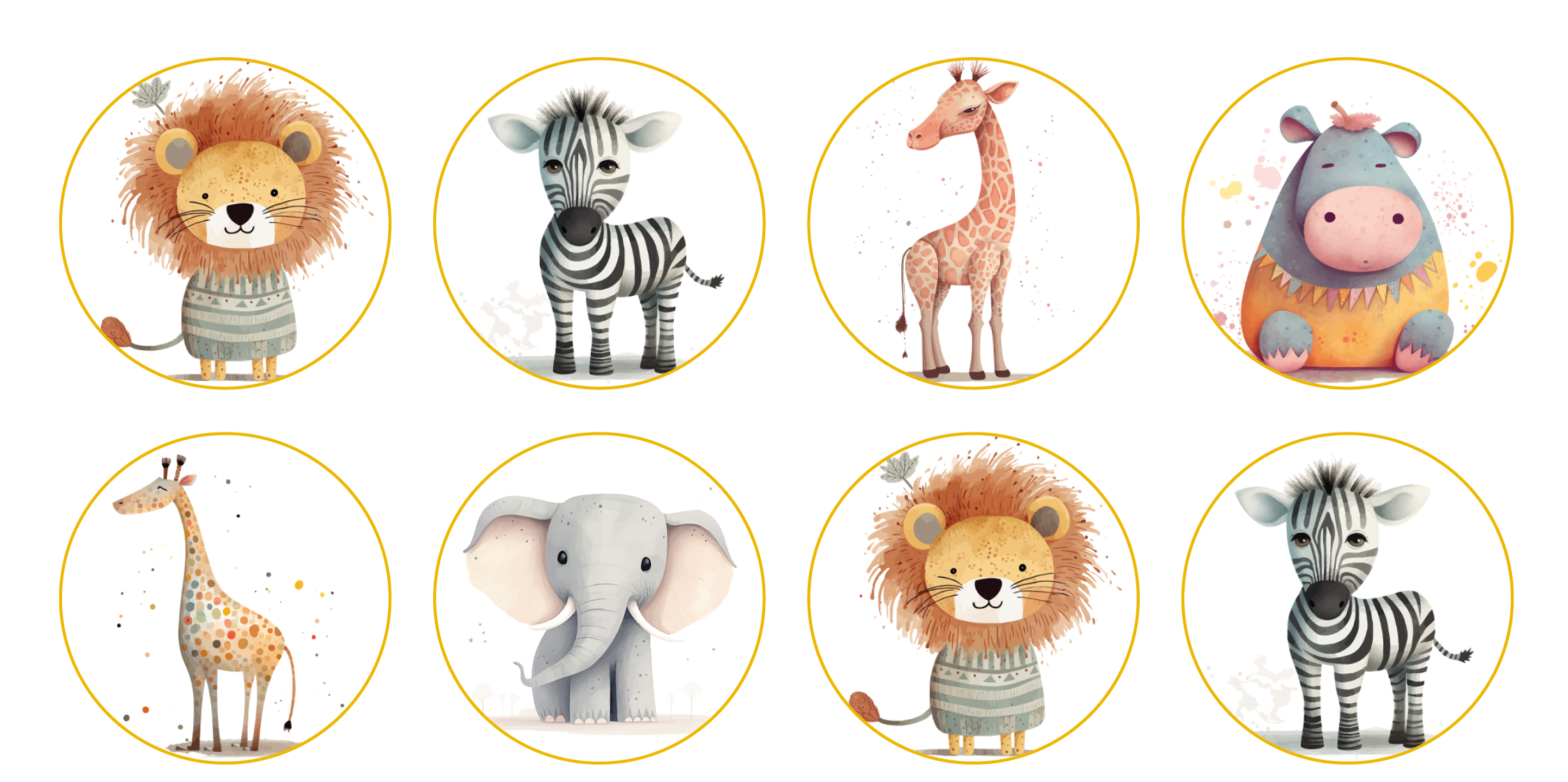 Muffinaufleger Zootiere
