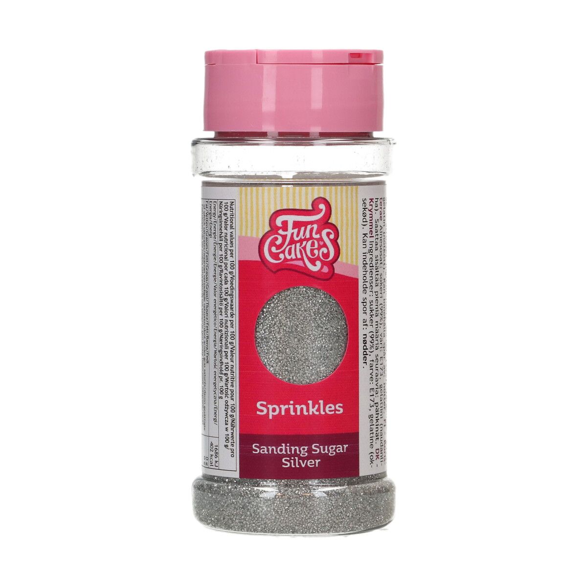 Sanding Sugar 80g - silber