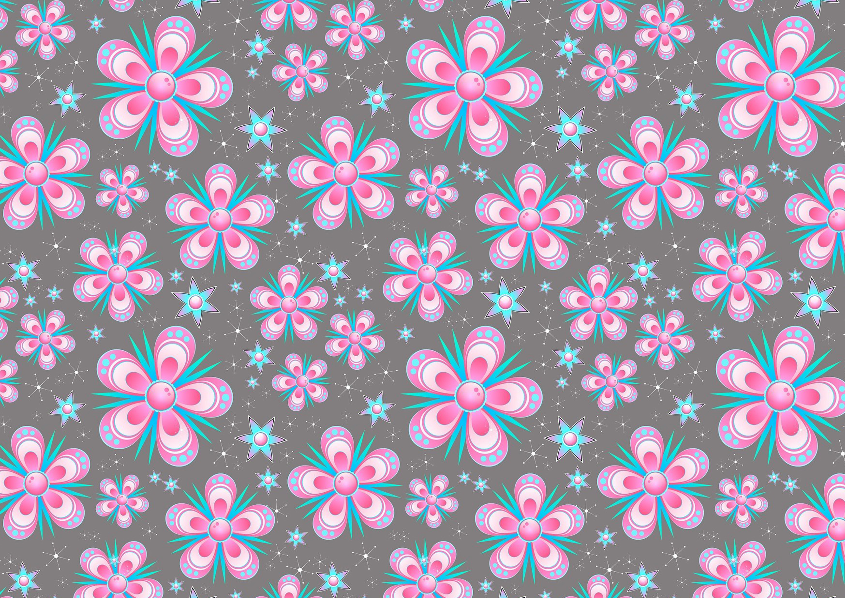 Deko Fondant grau mit Blumen