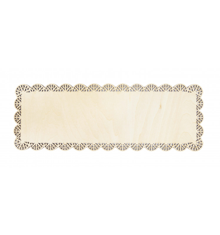 Tortenplatte 36 x 13 cm Holz