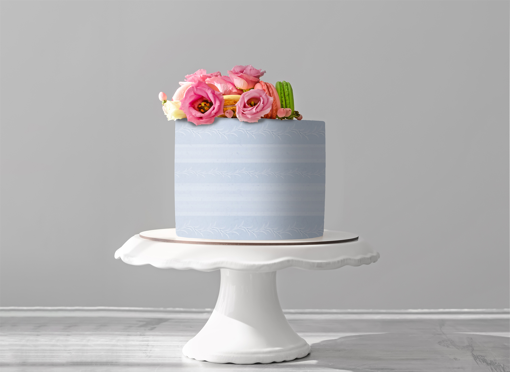 Deko Fondant | Blaue Streifen