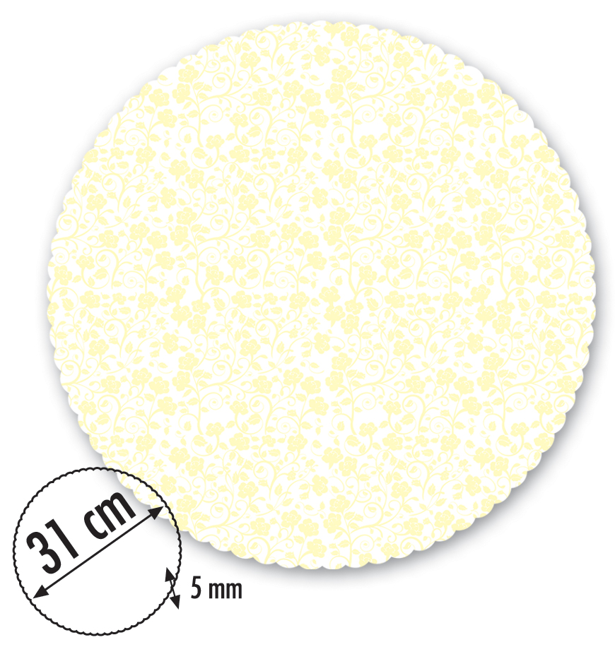 Kartonunterlagen mit Design 31cm