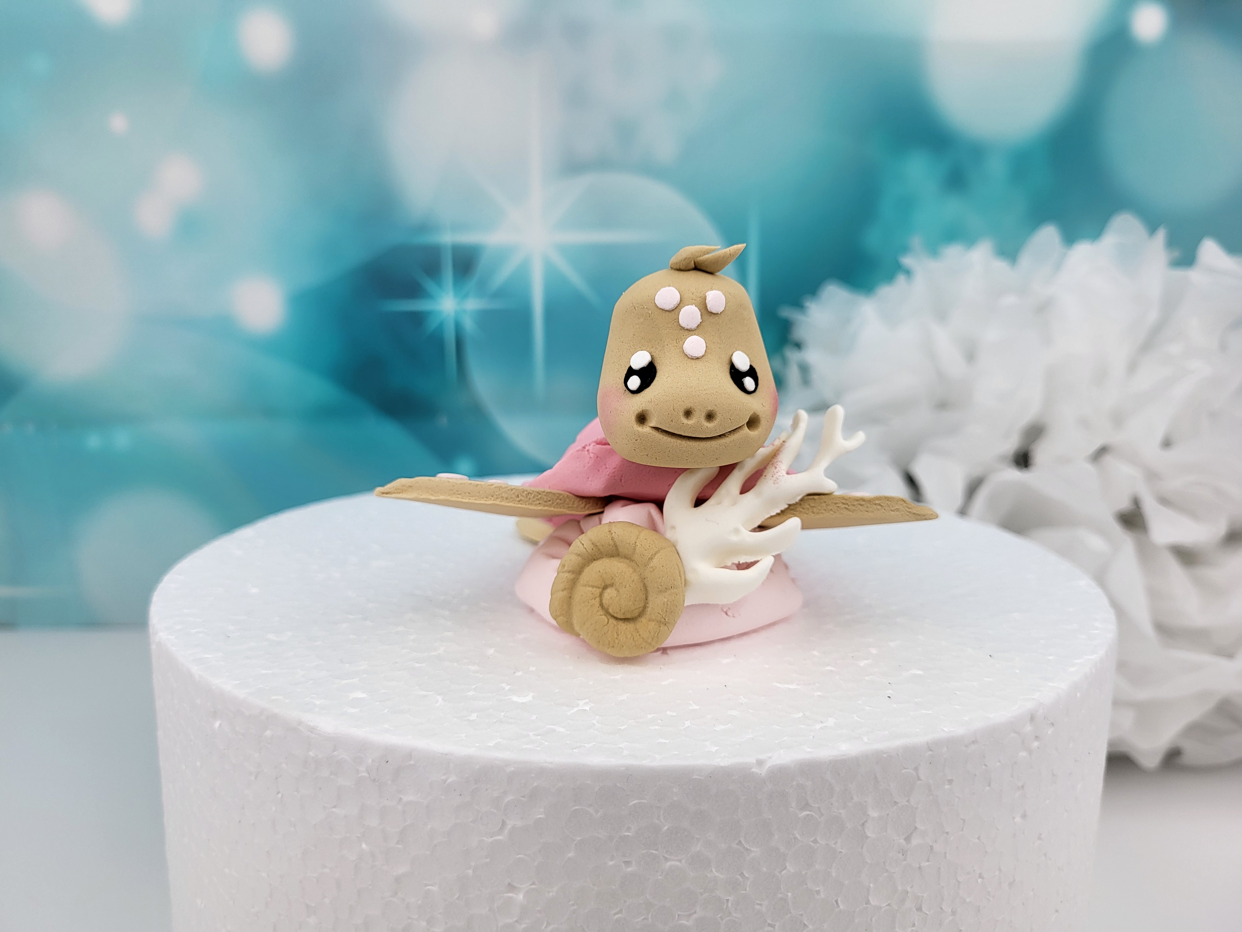 Tortenfigur Schildkröte – handmodellierte Tortendeko aus Zuckermasse