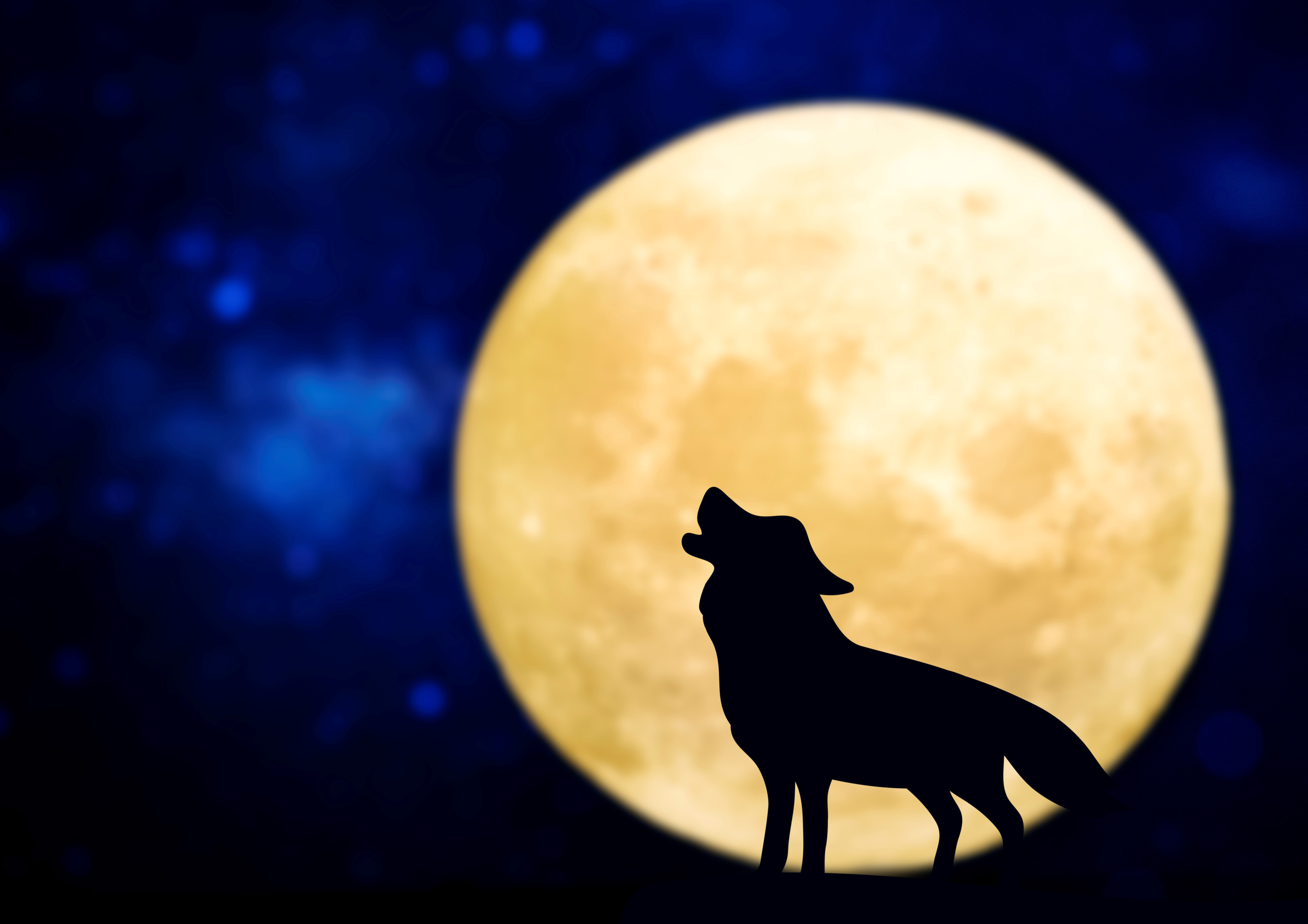 Deko Fondant Wolf