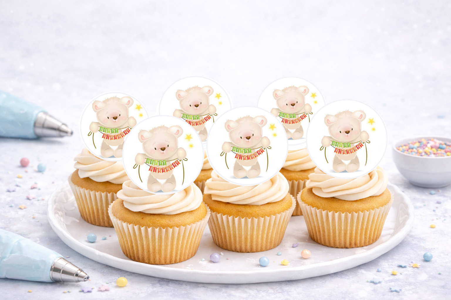 Muffinaufleger Bär