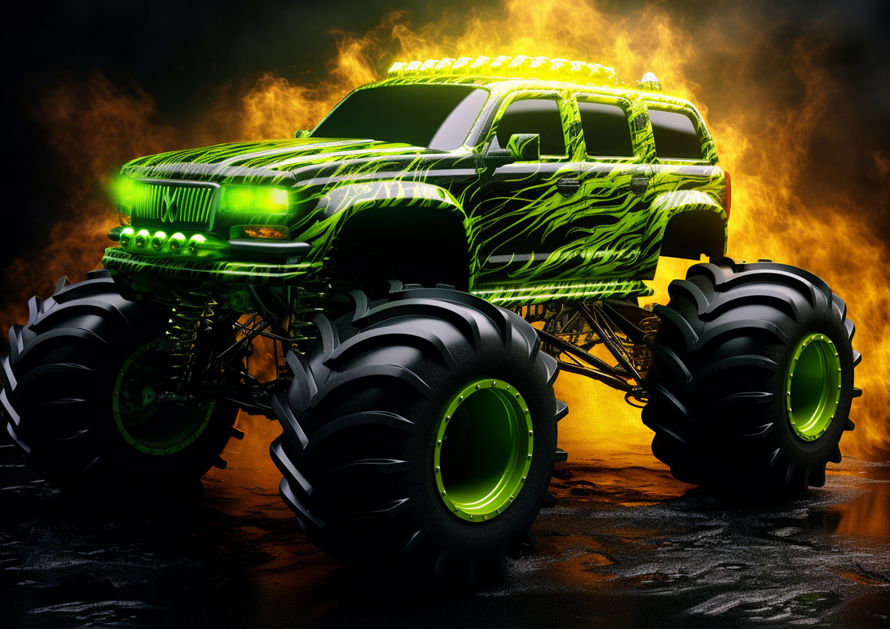 Deko Fondant Monstertruck