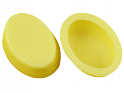 Pralinen-Hohlkörper – Oval Schale Weiß / leicht beschädigt