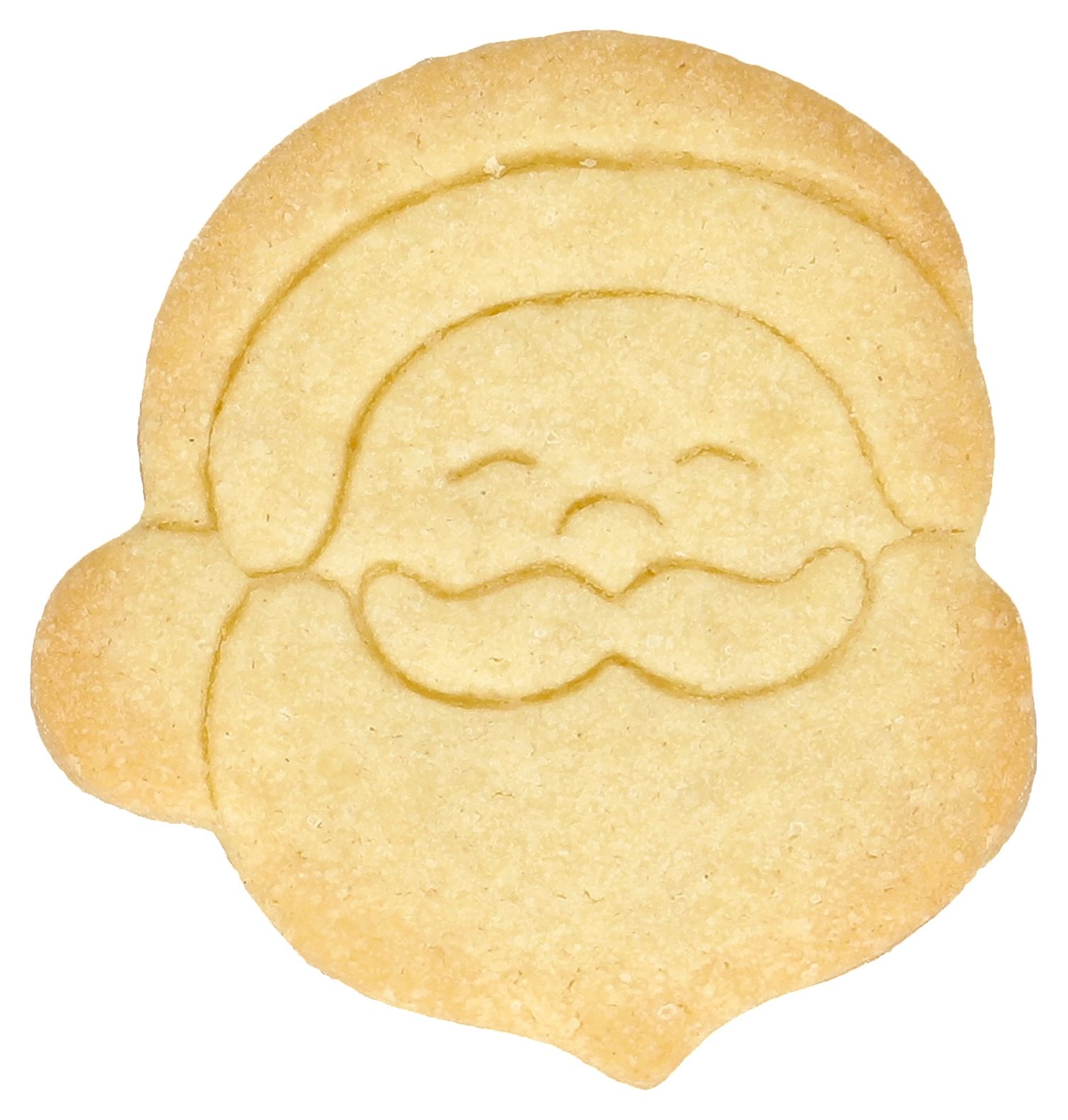 Ausstecher Kopf Weihnachtsmann 6cm mit Prägung A35