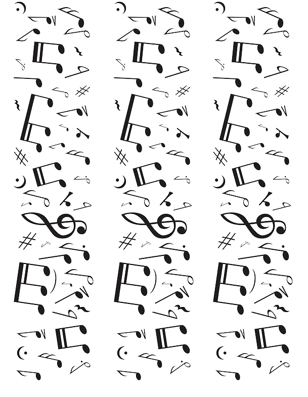 Tortenband Musiknoten