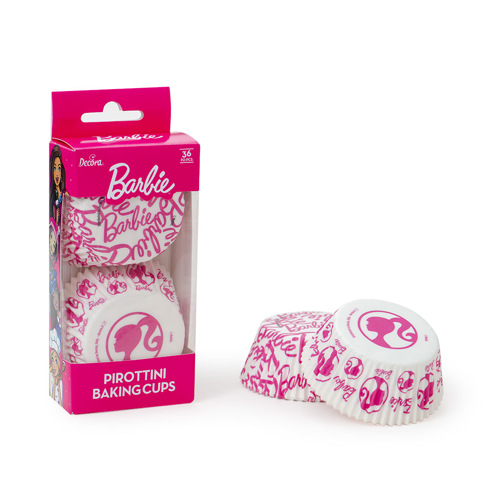 Muffinförmchen im Barbie-Design