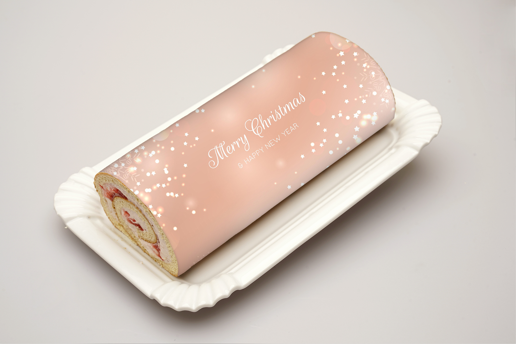 Rouladendekor Merry Christmas