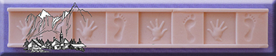 Silikonform Hand und Fuß Bordüre